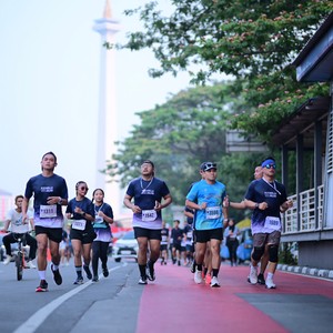 Race photo from KEMLU RUN 2026