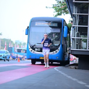 Race photo from KEMLU RUN 2026