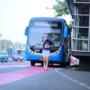 Race photo from KEMLU RUN 2026