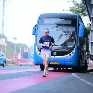 Race photo from KEMLU RUN 2026