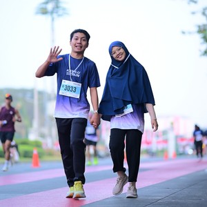 Race photo from KEMLU RUN 2026