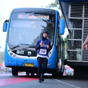 Race photo from KEMLU RUN 2026