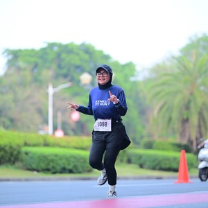 Race photo from KEMLU RUN 2026