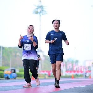 Race photo from KEMLU RUN 2026