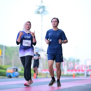 Race photo from KEMLU RUN 2026