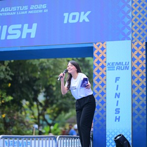 Race photo from KEMLU RUN 2026
