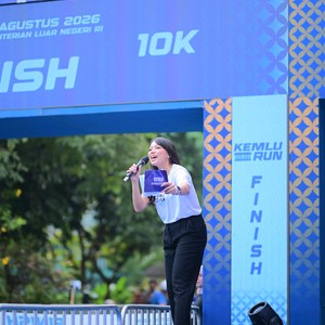 Race photo from KEMLU RUN 2026