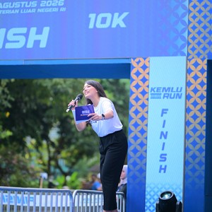 Race photo from KEMLU RUN 2026