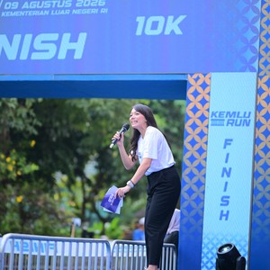 Race photo from KEMLU RUN 2026