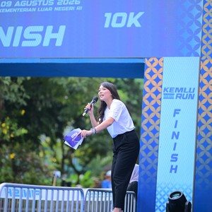 Race photo from KEMLU RUN 2026