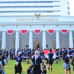 Race photo from KEMLU RUN 2026