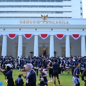 Race photo from KEMLU RUN 2026