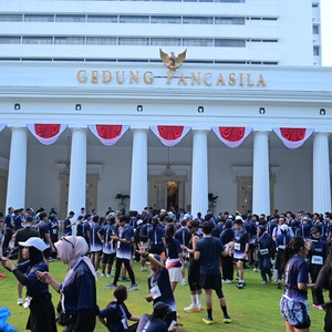 Race photo from KEMLU RUN 2026