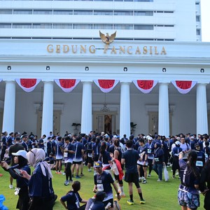 Race photo from KEMLU RUN 2026