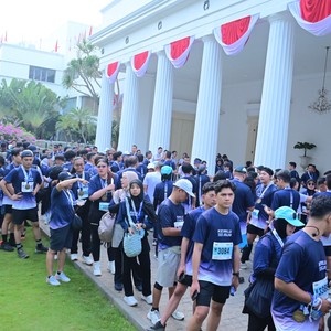 Race photo from KEMLU RUN 2026