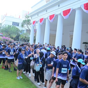 Race photo from KEMLU RUN 2026