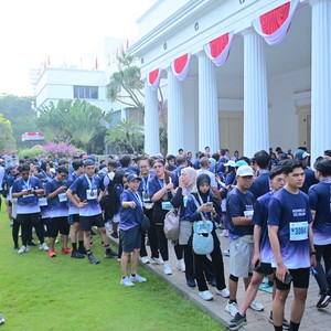 Race photo from KEMLU RUN 2026