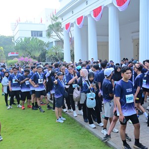 Race photo from KEMLU RUN 2026