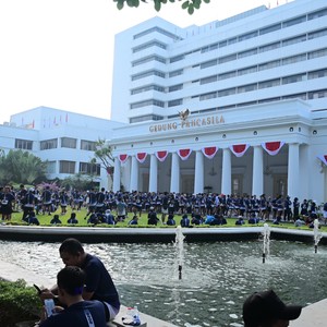 Race photo from KEMLU RUN 2026