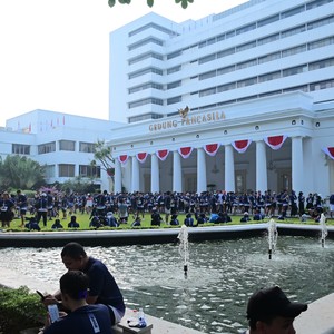 Race photo from KEMLU RUN 2026