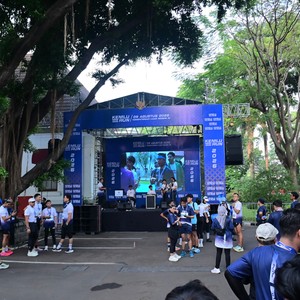 Race photo from KEMLU RUN 2026