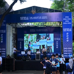 Race photo from KEMLU RUN 2026