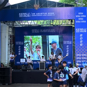 Race photo from KEMLU RUN 2026