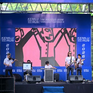 Race photo from KEMLU RUN 2026