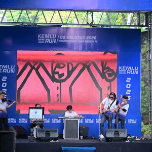 Race photo from KEMLU RUN 2026