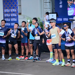 Race photo from KEMLU RUN 2026