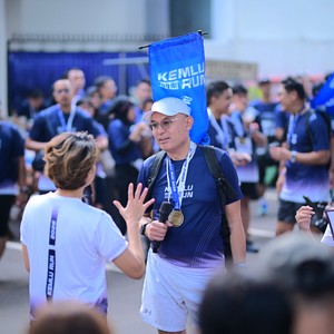 Race photo from KEMLU RUN 2026