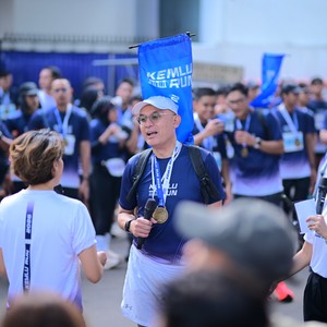 Race photo from KEMLU RUN 2026