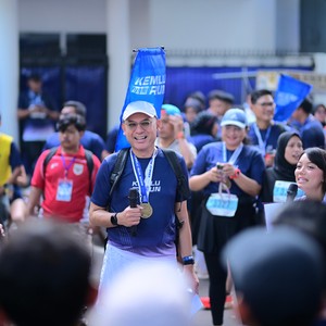 Race photo from KEMLU RUN 2026