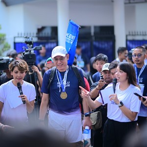 Race photo from KEMLU RUN 2026