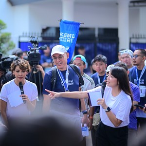 Race photo from KEMLU RUN 2026