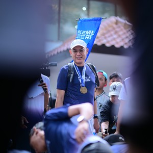 Race photo from KEMLU RUN 2026