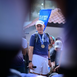 Race photo from KEMLU RUN 2026
