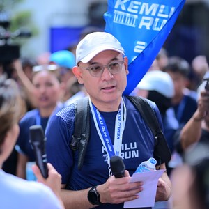 Race photo from KEMLU RUN 2026