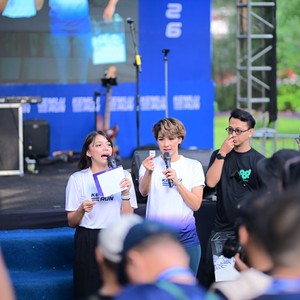 Race photo from KEMLU RUN 2026
