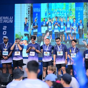 Race photo from KEMLU RUN 2026