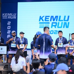 Race photo from KEMLU RUN 2026