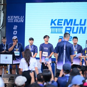 Race photo from KEMLU RUN 2026