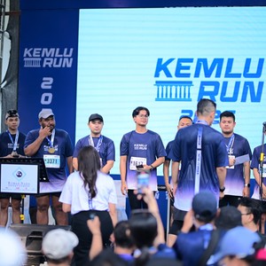 Race photo from KEMLU RUN 2026