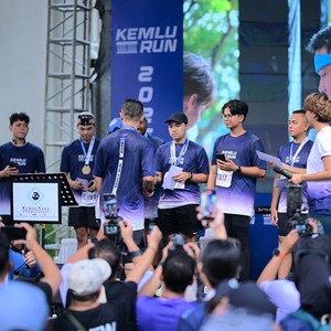 Race photo from KEMLU RUN 2026