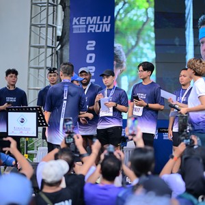 Race photo from KEMLU RUN 2026