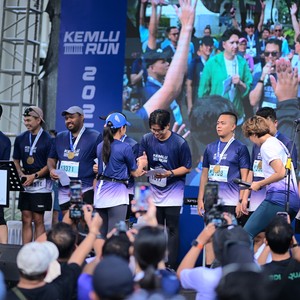 Race photo from KEMLU RUN 2026