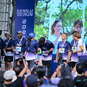 Race photo from KEMLU RUN 2026