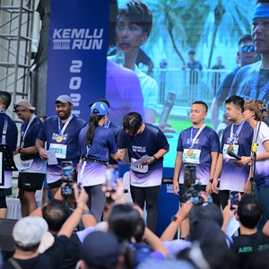 Race photo from KEMLU RUN 2026