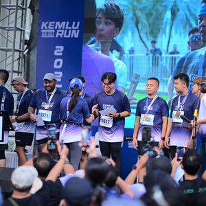 Race photo from KEMLU RUN 2026