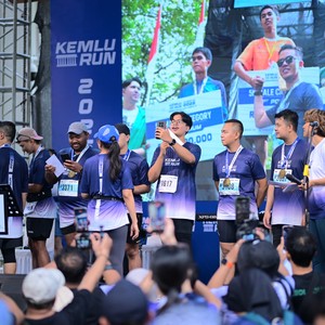Race photo from KEMLU RUN 2026